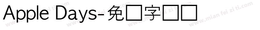 Apple Days字体转换